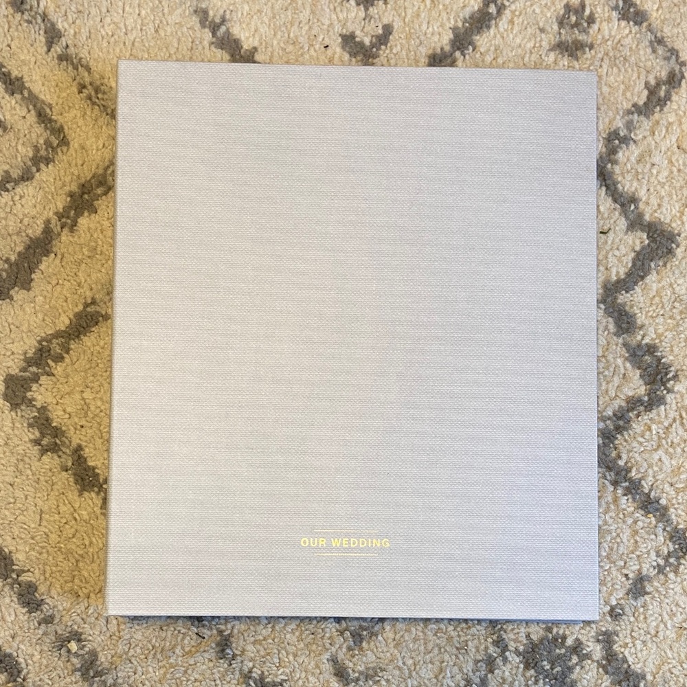 Sophisticated Gray Wedding Photo Album